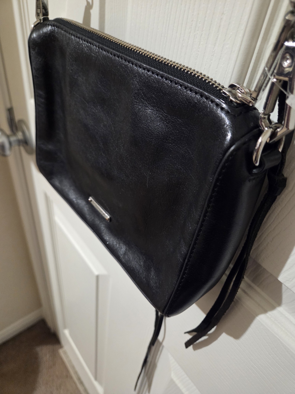 Rebecca Minkoff Black Leather Crossbody Bag
